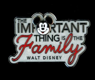 #ad DLR Mickey Mouse Walt Quote One Family LE Disney Pin 149984 $27.95