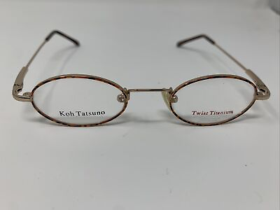 #ad Twist Titanium Eyeglasses Frames TT21 Demi C2 40 19 135 Gold Full Rim OJ71 $32.25