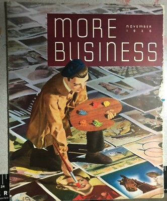 #ad MORE BUSINESS #11 tabloid printing amp; photo engraving magazine November 1936 $11.99