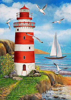 #ad Lighthouse Diamond Painting Kits for Adults Beginner Full Drill Seaside Diamond $10.56