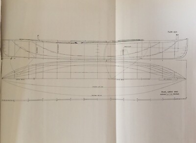 #ad Antique Print Dixon Kemp Sailing Yacht amp; Boat C1895 Pearl Canoe 1882 Plan Boats GBP 14.99