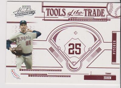 #ad 2005 Absulute Memorabilia #TT 191 Tommy John card New York Yankees # 250 $1.09