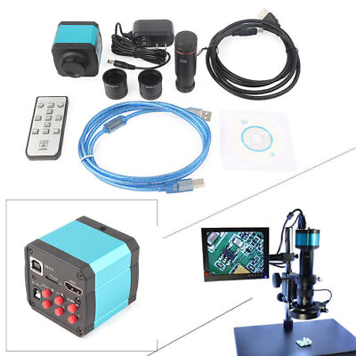 #ad 14MP 1080P Microscope USB C mount Digital Industry Video Camera Zoom Lens New $187.43