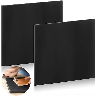 #ad 2 Pieces Leather Punch Pad Leather Punching Board Pounding Silent Mat Stampin... $27.12