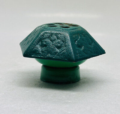 #ad Vintage Green Metal Cone Incense Burner 3” Meditation Art Decor Made In USA 18 $27.22