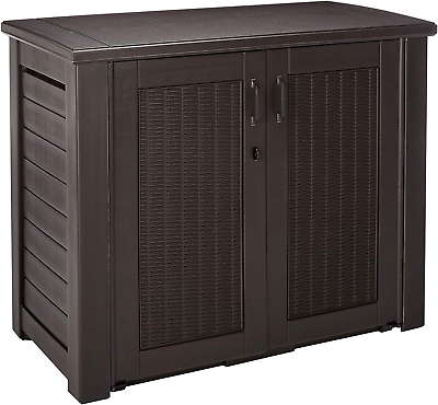 #ad Patio Chic Resin Weather Resistant Outdoor Storage Deck Box 123 Gal $509.99