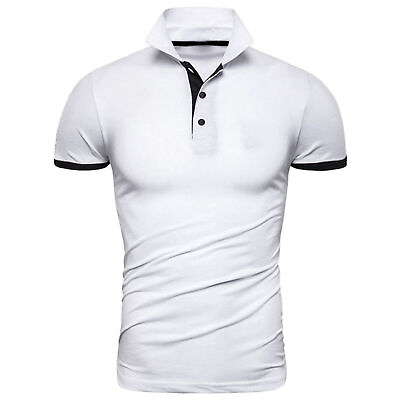 #ad Mens Sports Tops Casual Short Sleeve Slim Fit T Shirts Pullovers Golf Tennis Tee $25.03
