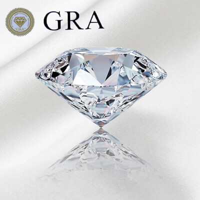 #ad GRA Certified VVS1 D Grade 7CT Round Moissanite Diamond Test Passed AB006 $149.95