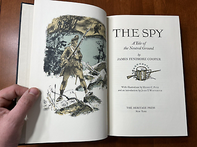 #ad The Spy by James Fenimore Cooper Rare 1963 Heritage Press Slipcase Illustrated $29.99
