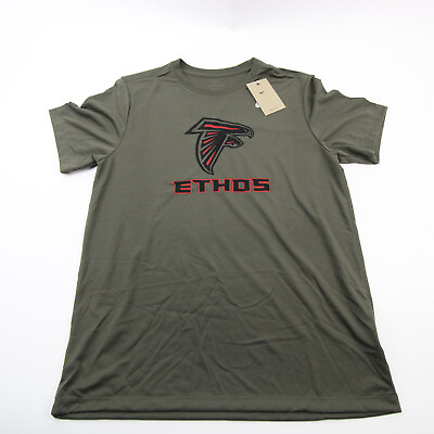 #ad Atlanta Falcons Nike Dri Fit Short Sleeve Shirt Men#x27;s Olive New $15.75