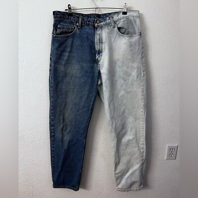 #ad Polo Ralph Lauren split leg colorblock relaxed fit mens jeans size 38x34 $50.00