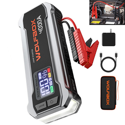 #ad #ad WOLFBOX 4000A Car Jump Starter Booster Jumper Portable Power Bank Battery Charge $119.99