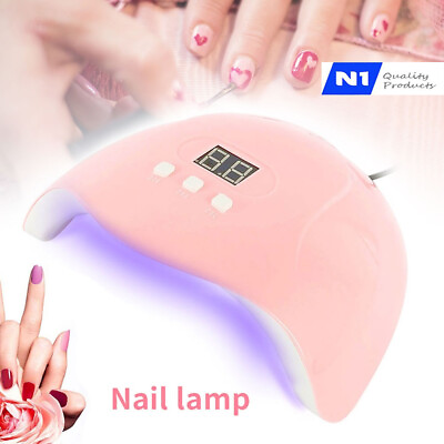 #ad N1 Professional UV Lamp Gel Nail Dryer 54W LED Light Nail Polish Curing $9.99