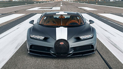 #ad Bugatti Chiron Sport LES Silver High Res Wall Decor Print Poster 20x30 $19.99