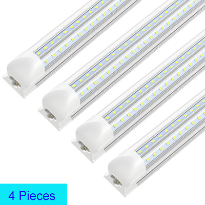 #ad 36W T8 4FT LED Shop Light Fixture LED Ceiling Tube Light Bulbs 6500K ETL 4 Pack $45.11