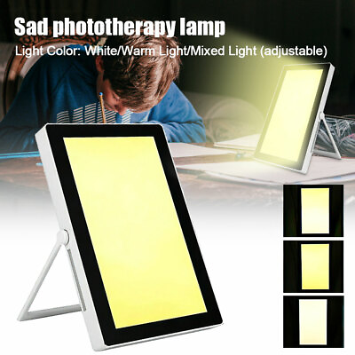 35000 Lux LED Light Sad Happy Light Box Therapy Seasonal Affective Disorder Lamp $23.99