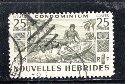 #ad FRANCE FRENCH NEW HEBRIDES STAMPS USED LOT 1085BE $2.15