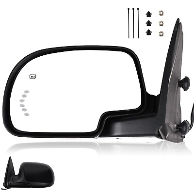 #ad Side View Mirror For 03 07 Gmc Chevy Left Side Power Heated Turn Signal $60.19