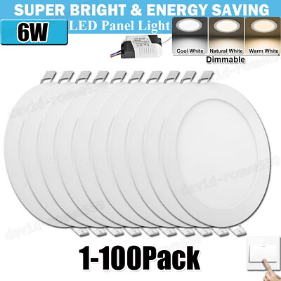 #ad 4Inch Ultra Thin LED Recessed Retrofits Kit Ceiling Lights Dimmable Down Light $9.99