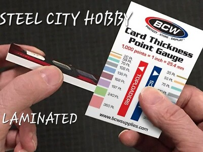#ad BCW ⭐LAMINATED⭐ Card Thickness Point Gauge Tool Sports Trading Card FREE SHIP $2.69