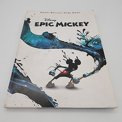 #ad Epic Mickey Prima Strategy Video Game Guide Book Maps Secrets Wii Disney Mouse $9.95