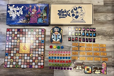 #ad VTG Wacky Wizard 1977 RPG Strategy Board Game 1st Edition 100% SEE ALL PIECES $39.95