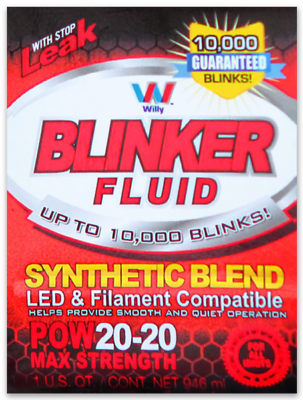 #ad Blinker Fluid Joke Advertisement mythical automotive material display STICKER $5.99