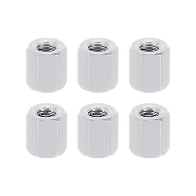 #ad M3 Hex Nuts 6pcs M3 Threaded Spacers Aluminum 6mm L Female Metal Spacer Silvery AU $15.08