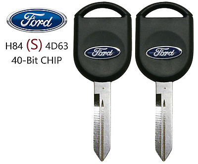 #ad 2 Ford S H84 40 BIT Transponder Chip key Guaranteed to program A USA Seller $16.50