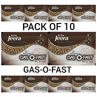 #ad 10X Gas O Fast Sachet 5g Helps to get relief fromheartburn hyperacid $11.39
