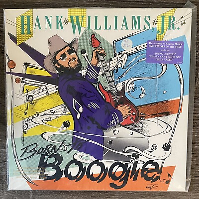 #ad Hank Williams Jr. Born to Boogie promo 9 25593 1 LP $19.99