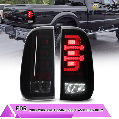 #ad LED Sequential Tail Light For 08 16 Ford F 250 F 350 F 450 Super Duty Smoke Lamp $184.99