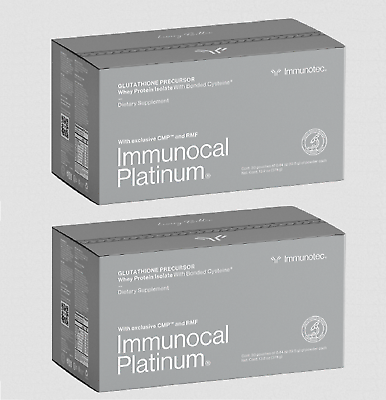 #ad 02 Boxes Immunocal PLATINUM 60 pouches EXP 07 2025. $130.00