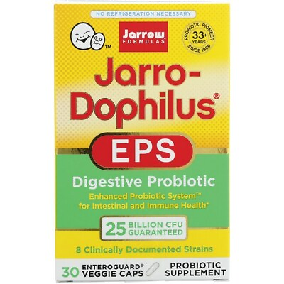 #ad Jarrow Formulas Inc. Vegetarian Jarro Dophilus Eps 25 Billion Cfu 30 Veg Caps $33.74