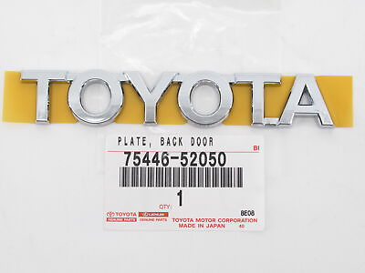 #ad Genuine OEM Toyota 75446 52050 quot;TOYOTAquot; Rear Back Hatch Nameplate Emblem Badge $21.70