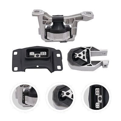#ad 3pc Engine Mount Set for 2013 2016 Ford Escape 1.6L Automatic Motor Mount Kit $67.75