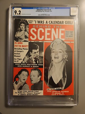 #ad Marilyn Monroe Vintage Magazine Behind The Scene 1957 CGC 9.2 POP 1 $495.00