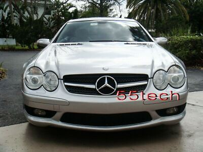 #ad Mercedes R230 SL500 SL600 Grille Grill ✅ MESH 2003 2004 2005 2006 chrome Emblem $199.99
