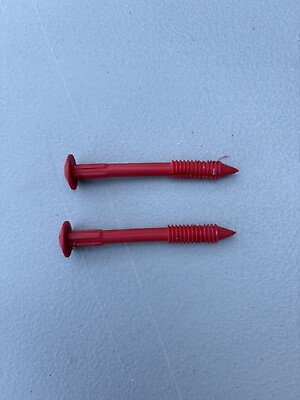 #ad 2x Little Tikes Cozy Coupe Replacement Part Red Nylon Pillar Clip $9.00
