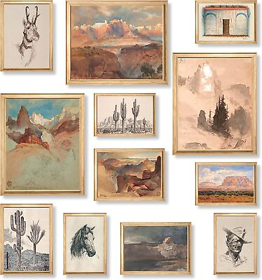 #ad Decor Vintage Wall Decor Art Farmhouse Country Western Pictures Vintage Posters $27.00