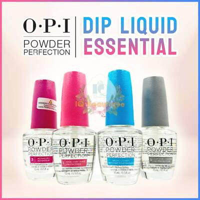 #ad OPI Powder Perfection System Nail Dipping Liquid Essentials Step 123 Brush $39.99