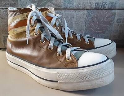 #ad Converse All Star Chuck Taylor Sneakers By You BROWN M 8.5 W 10.5 173157C U6 $29.99