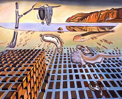 #ad The Disintegration of the Persistence of Memory 1954 art painting print $14.99