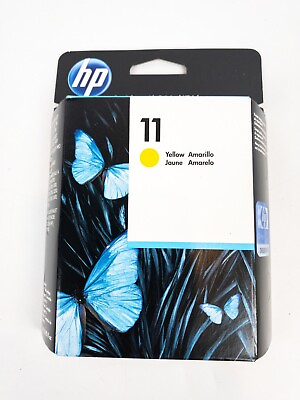#ad Genuine C4838A HP 11 Yellow Ink Cartridge New Sealed Expired 11 2013 $11.21