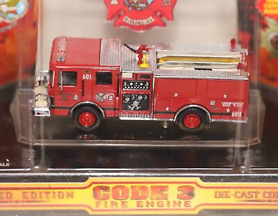CODE 3 WILLOW SPRINGS FIRE LUVERNE ENGINE 601 1:64 DIECAST 12314 $82.00