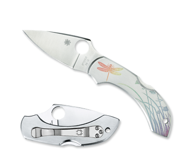 #ad Spyderco Knives Dragonfly Lockback Tattoo Steel VG 10 C28PT $106.50