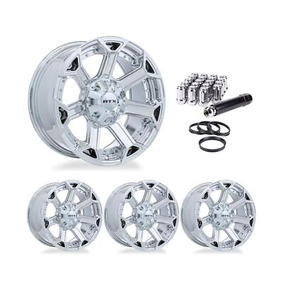 #ad Set of 4 RTX Peak Chrome Off Road Alloy Wheel Rims for Cadillac Chevrolet GMC In C $2544.57