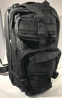 Black Emergency Survival Backpack Bug out Bag Zombie Hurricane Hiking First Ai $34.99