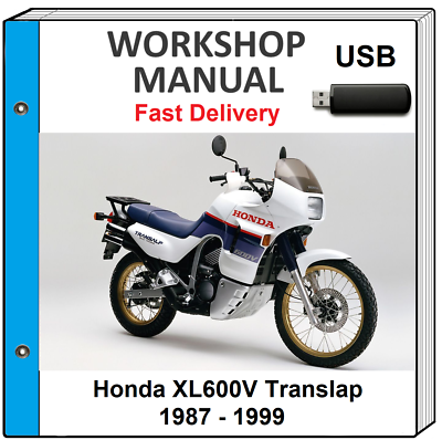 #ad HONDA XL600V TRANSALP 600 1987 1999 SERVICE REPAIR SHOP MANUAL USB $13.99