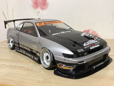#ad YOKOMO 1 10 Nissan Silvia S13 Front Lip Over Fender with GT Wing RC Body Only $211.59